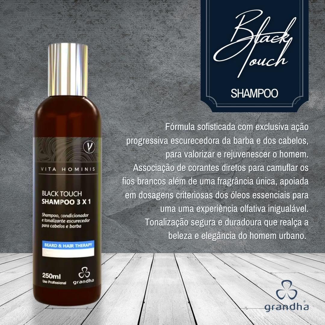 Black Touch Shampoo 3x1 250ml | Amazon.com.br