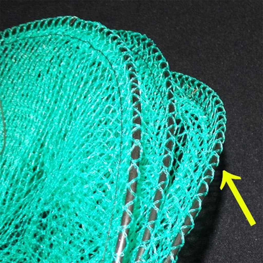 Crab Shrimp Minnow Fishing Bait Cast Dip Net Cage Nylon Foldable Fishing Net Pot Trap Fishing Net (Color : B)