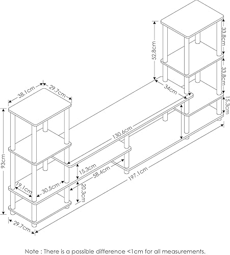 Miniatura 2 de FURINNO 14146EX/BK gran centro de entretenimiento