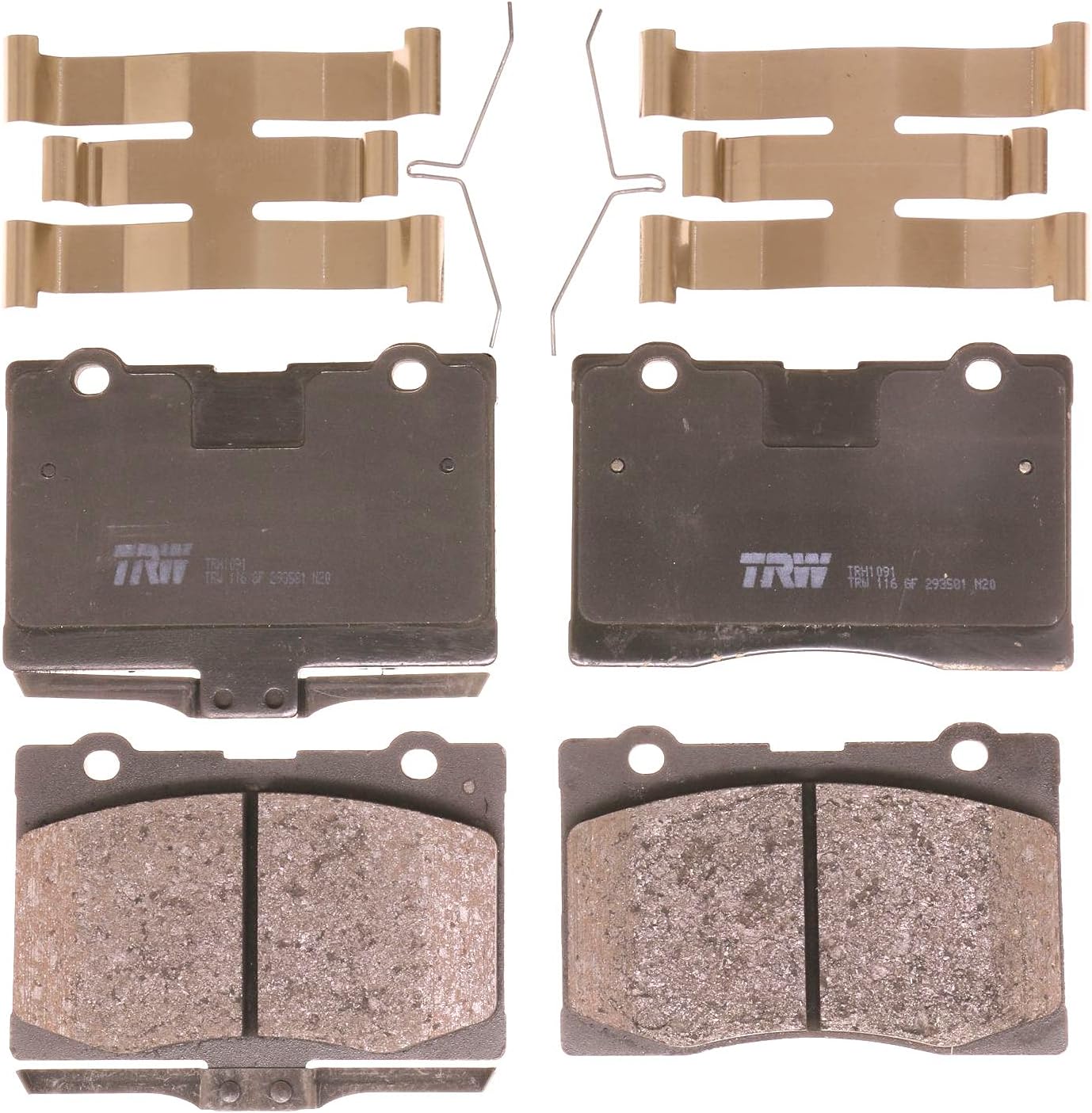 TRW Pro TRH1091 Disc Brake Pad Set For Acura RL 2005-2012, Front