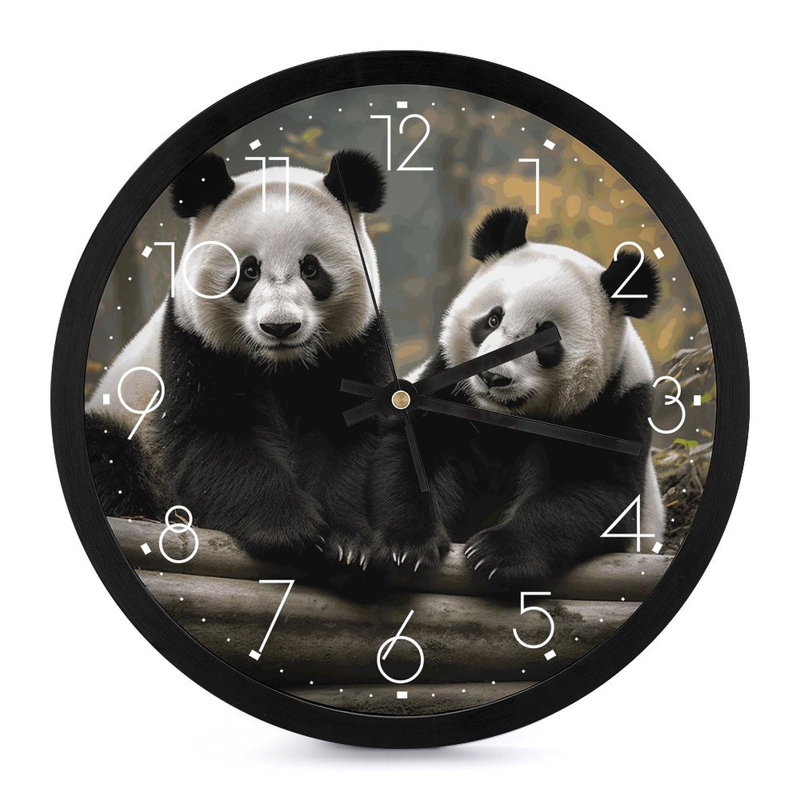 Grande horloge murale numérique pour lire l'heure facilement au salon