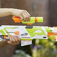 Vista 10 de NERF Longstrike Modulus Toy Blaster con extensión de barril, bípode, visores, 18 dardos Elite y 3 Seis Clips (exclusivo de Yaxa)