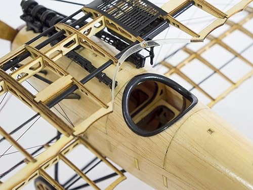 Miniatura 3 de Viloga Puzzles de madera 3D Albatross D.III Bi-Plane Model Kit, Laser-Cut Balsa Wood Model Airplane Kits para construir para adultos, perfecto hecho