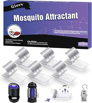 6 Mosquito Attractant Bait Refill Cartridge for Fruit Bug Zapper & Fly Traps, Compatible with Most of Mosquito Flying Traps for Indoors