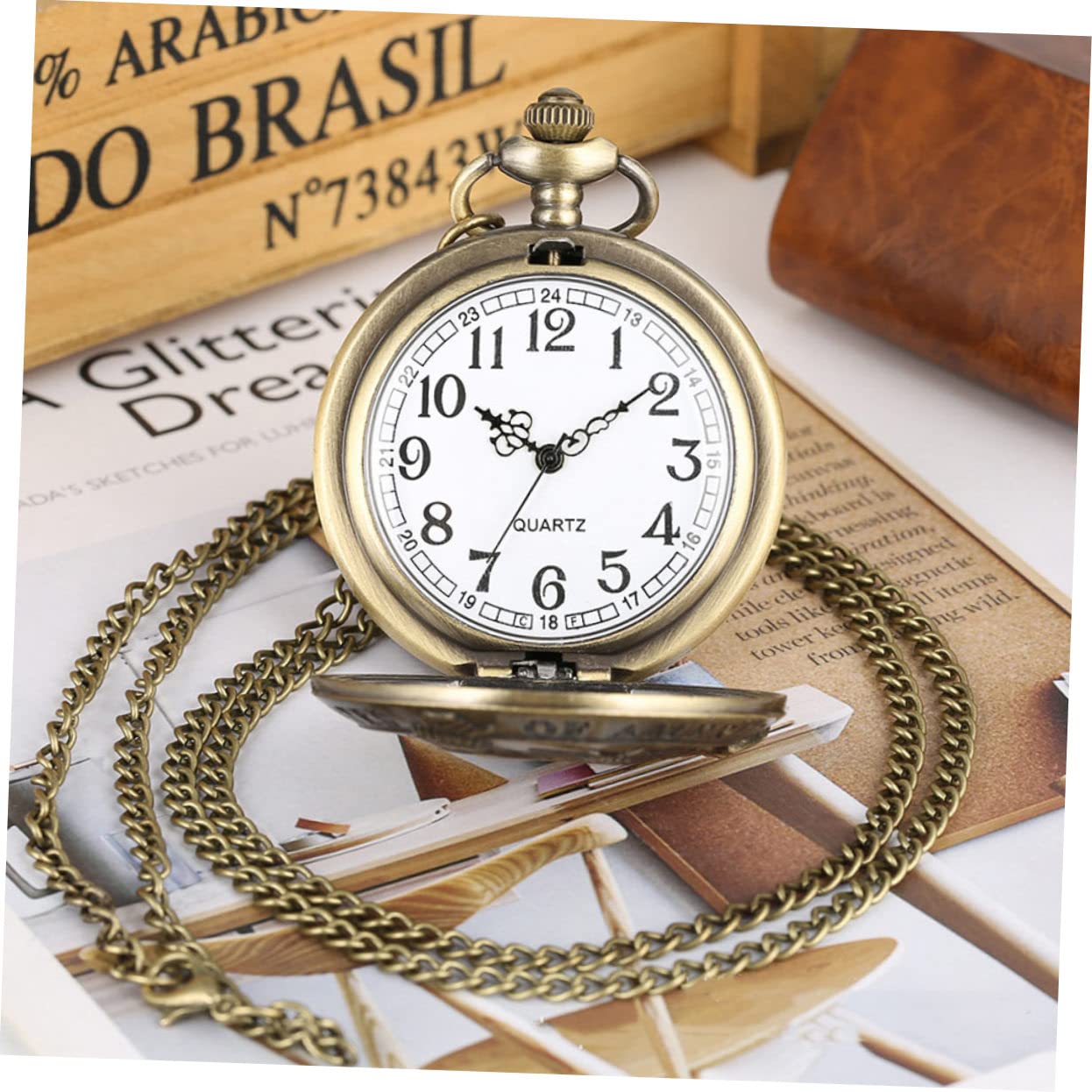 PACKOVE 3piezas Reloj De Bolsillo De Estilo Retro Diseño De Collar Reloj De Accesorio Vintage para Regalar Familiares y