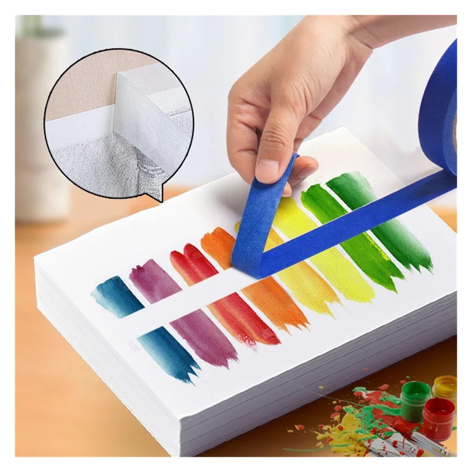 Nastro Di Carta Nastro for mascheratura con vernice colorata da 10 pezzi 20 m