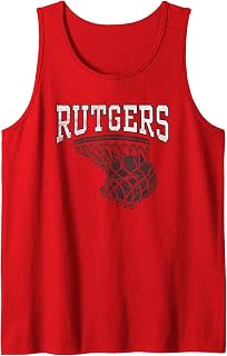 Rutgers University Scarlet Knights Basketball Hoop Tank Top