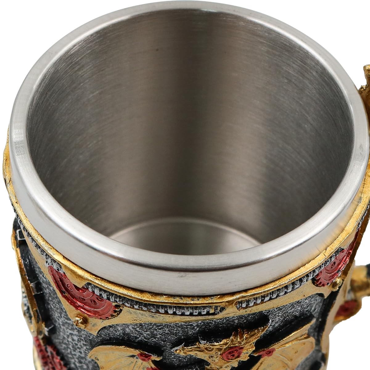 Tazas de Cerveza Vintage Patrón de Dragón Copa de Vino Medieval para el Día del Padre de los Hombres