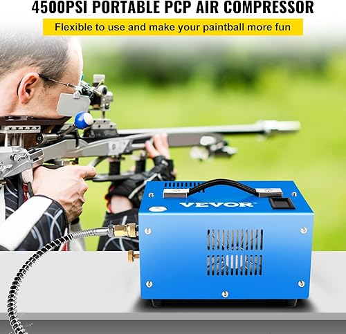 Miniatura 2 de VEVOR Compresor de aire PCP 12V CC, compresor PCP 4500 Psi, compresor de aire Paintball 30MPa compresor de aire PCP portátil, bomba de rifle de aire