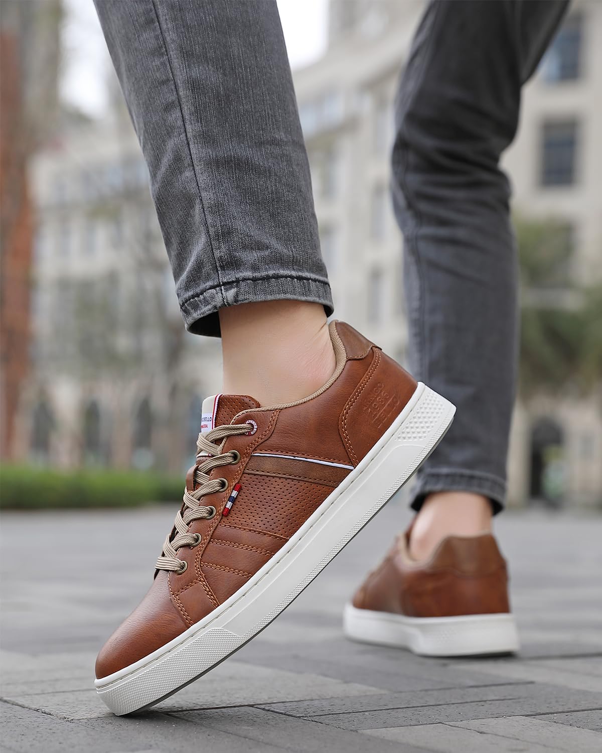 ARRIGO BELLO Herren Freizeitschuhe Schuhe Sneakers Wanderschuhe Leders Laufschuhe Leichtgewicht Outdoor Gemütlich Trainers Größe 41-46