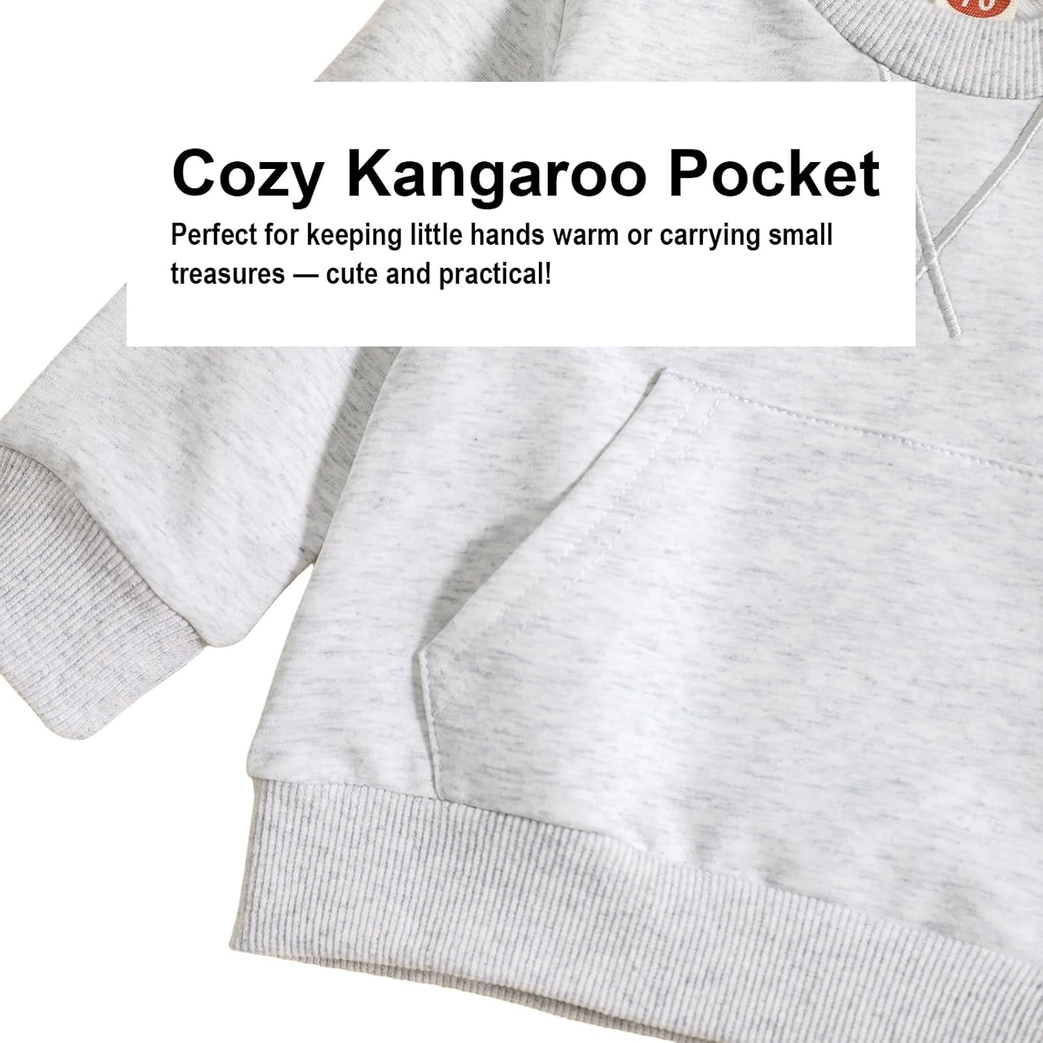 Baby and Toddler Boys 2-piece Clothes Set, Infant Cotton Long Sleeve Shirt and Pants Fall Winter Outfit - Image 3