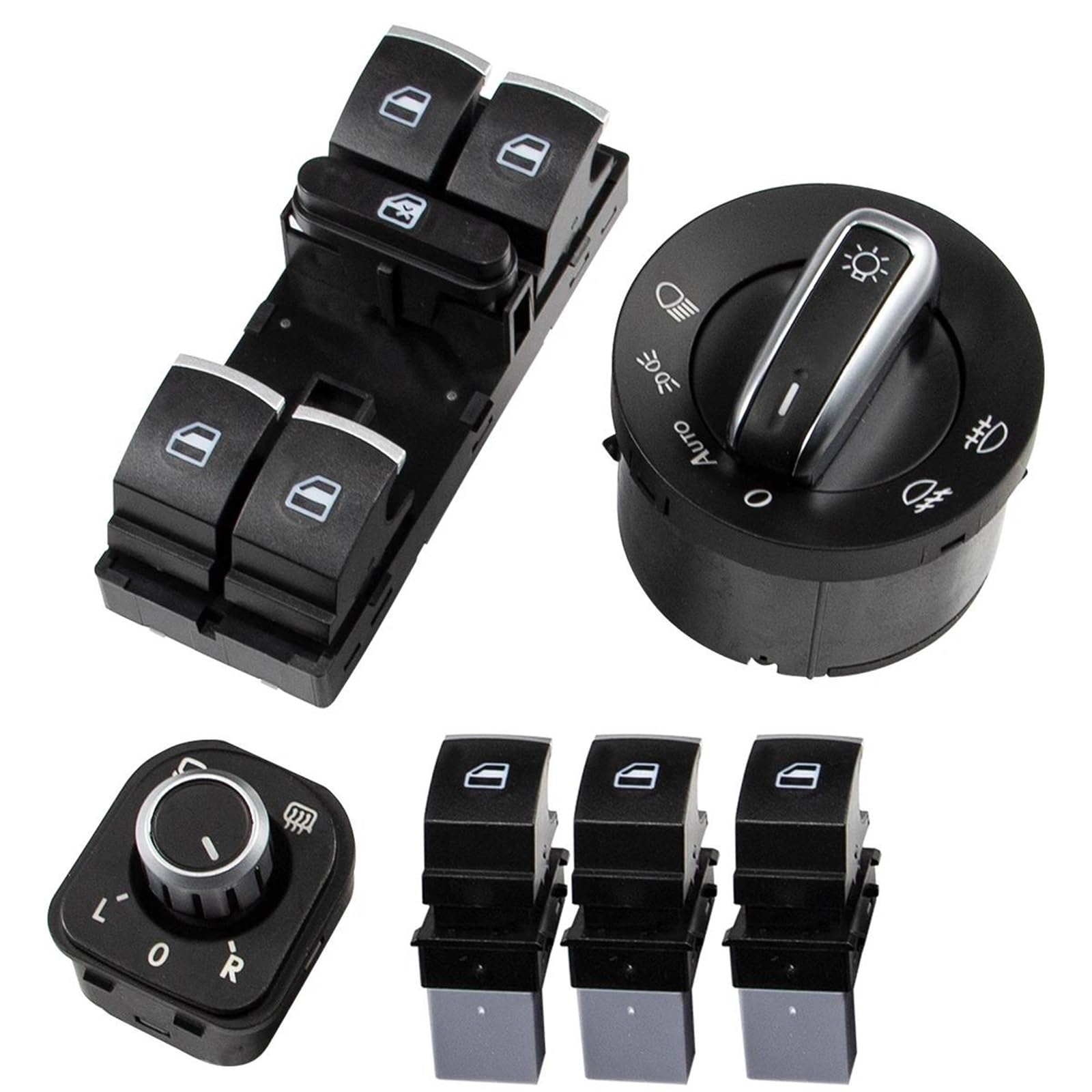 Interrupteur de vitre premium pour Skoda Octavia Superb Yeti bouton de commande durable - 8