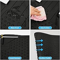 Vista 4 de Tapete de Carga para Auto a Medida para Mini Cooper Clubman R55 2008-2014, Forro para Maletero de Goma Todo Clima, Color Negro