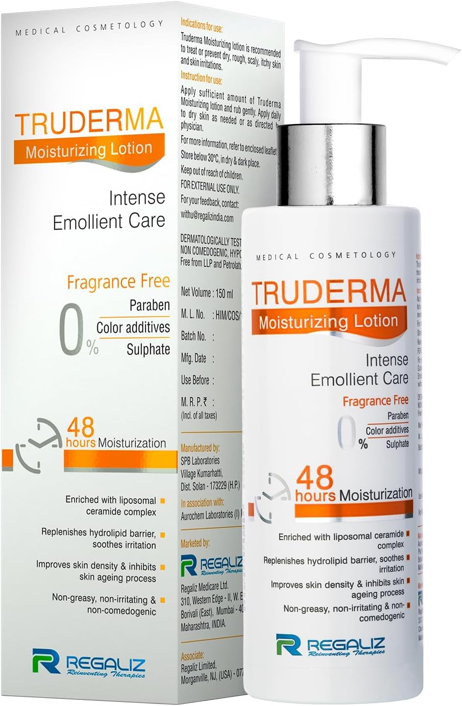 Truderma Moisturizing Lotion | Intense Emollient Care for Dry, Rough, & Itchy Skin | 150ml