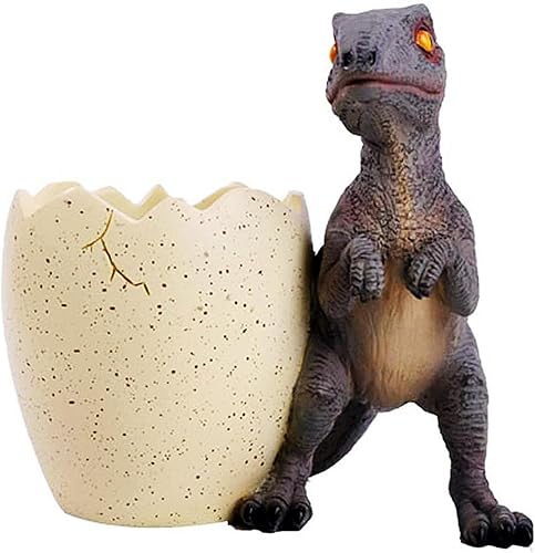 Miniatura 4 de Muyankissu Soporte para bolígrafo de dinosaurio para escritorio, soporte para lápices, lindos organizadores de escritorio de moda y accesorios