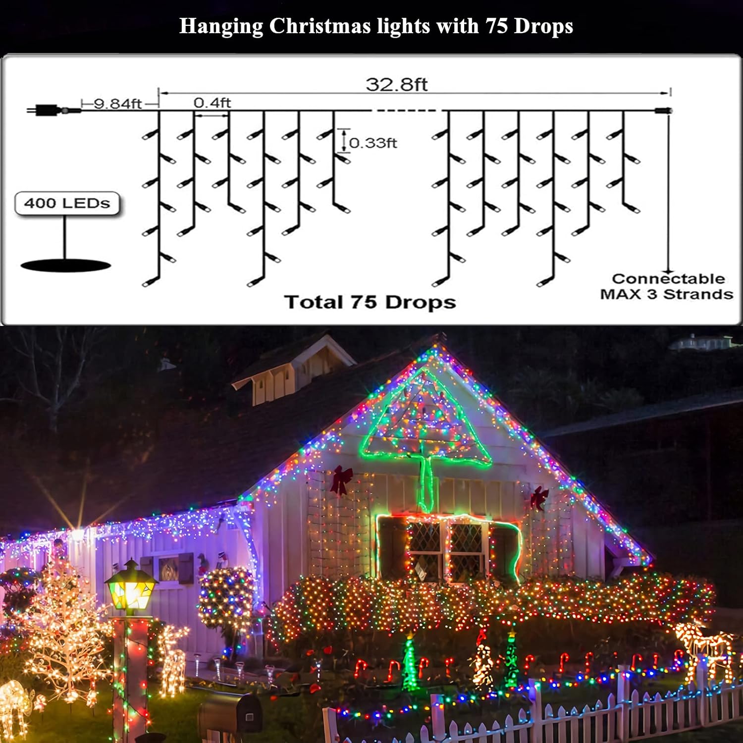 christmas lights out door