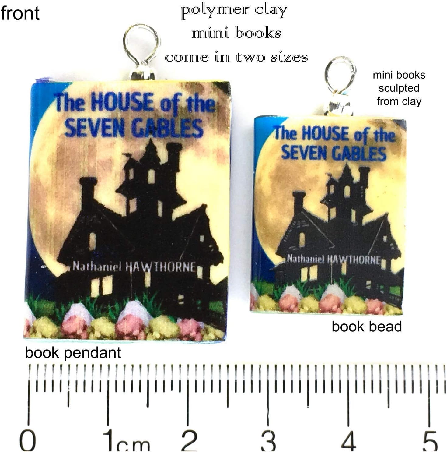 House of the Seven Gables Ornament Nathaniel Hawthorne Clay Mini Book Framed Home Wall Decoration