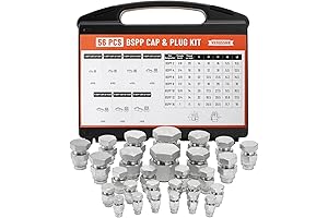 56-Piece BSPP Cap and Plug Kit: Precision-Engineered Hydraulic Fitting Solution