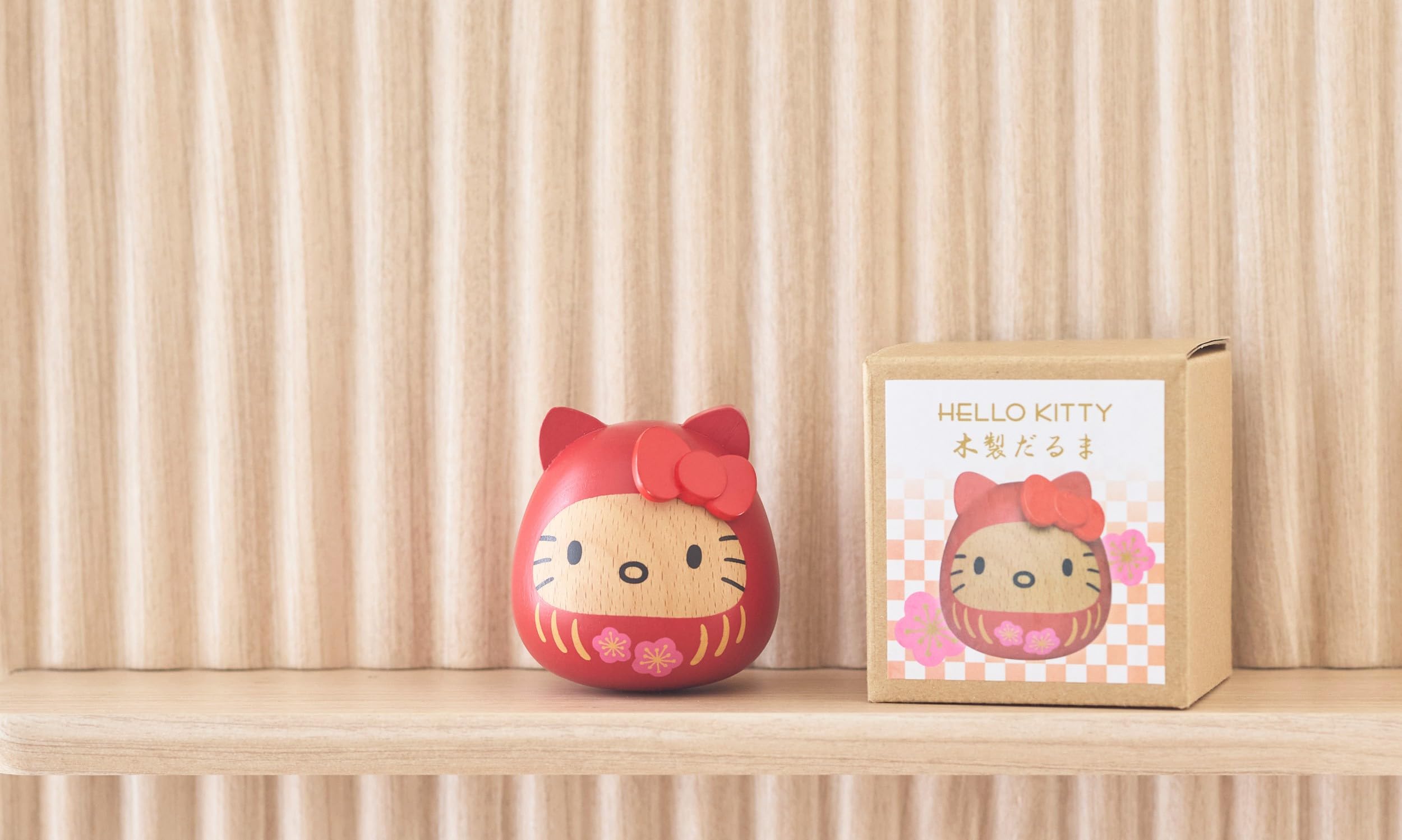 Amazon | サンリオ ハローキティ 木製だるま Sanrio | 民芸品 | おもちゃ