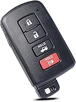 Vista 1 de Carcasa de llavero de repuesto para Toyota Avalon Camry Corolla RAV4 Highlander Sequoia 2011 2012 2013 2014 2015 2016 2017 2018 2019, control remoto