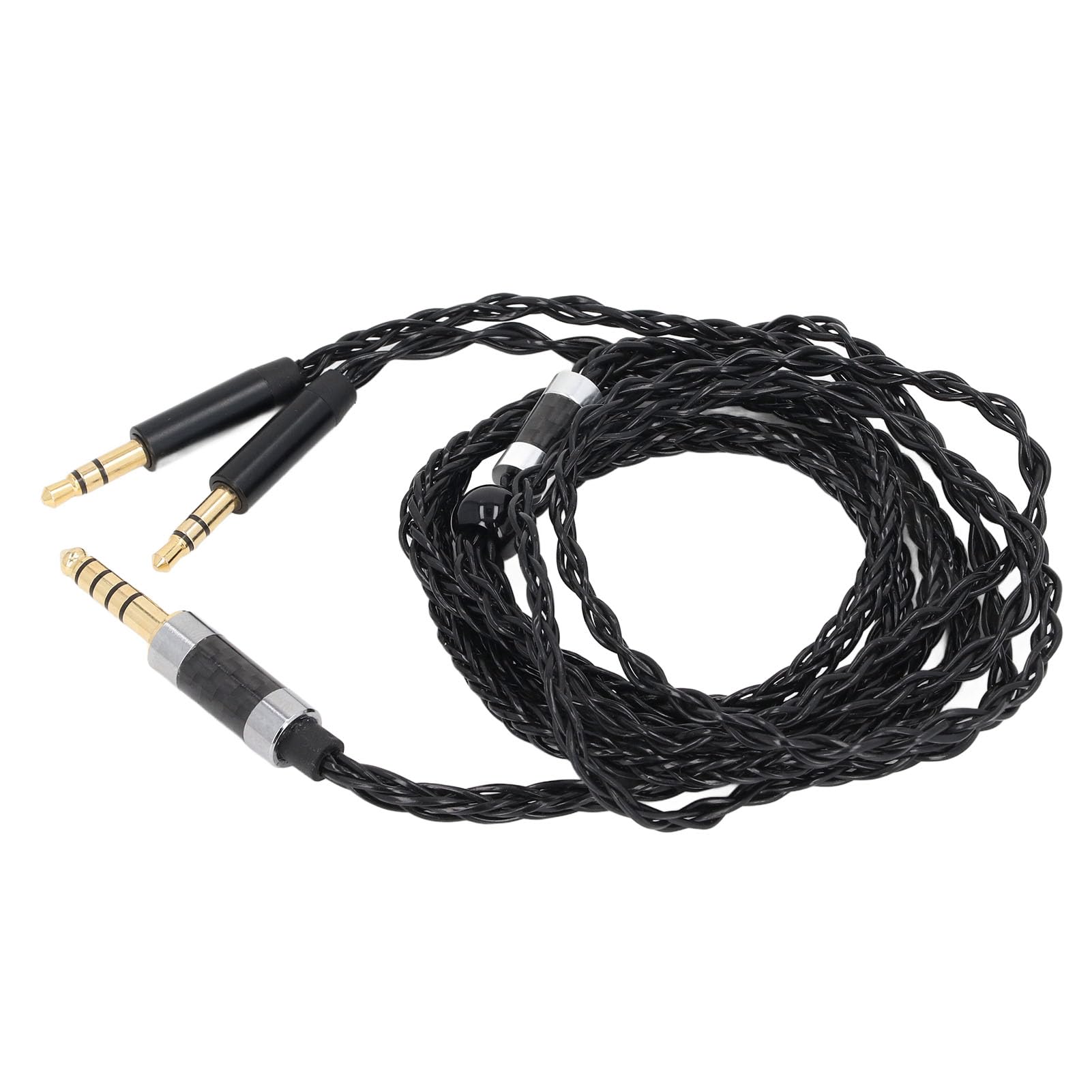 Cable de Auriculares de Repuesto Chapado en Plata de 8 Núcleos para AH D600, Meze 99 Classics, Elear con Cable Balanceado de 4,4 Mm, Cable de Auriculares OFC Profesional de 1,2 M