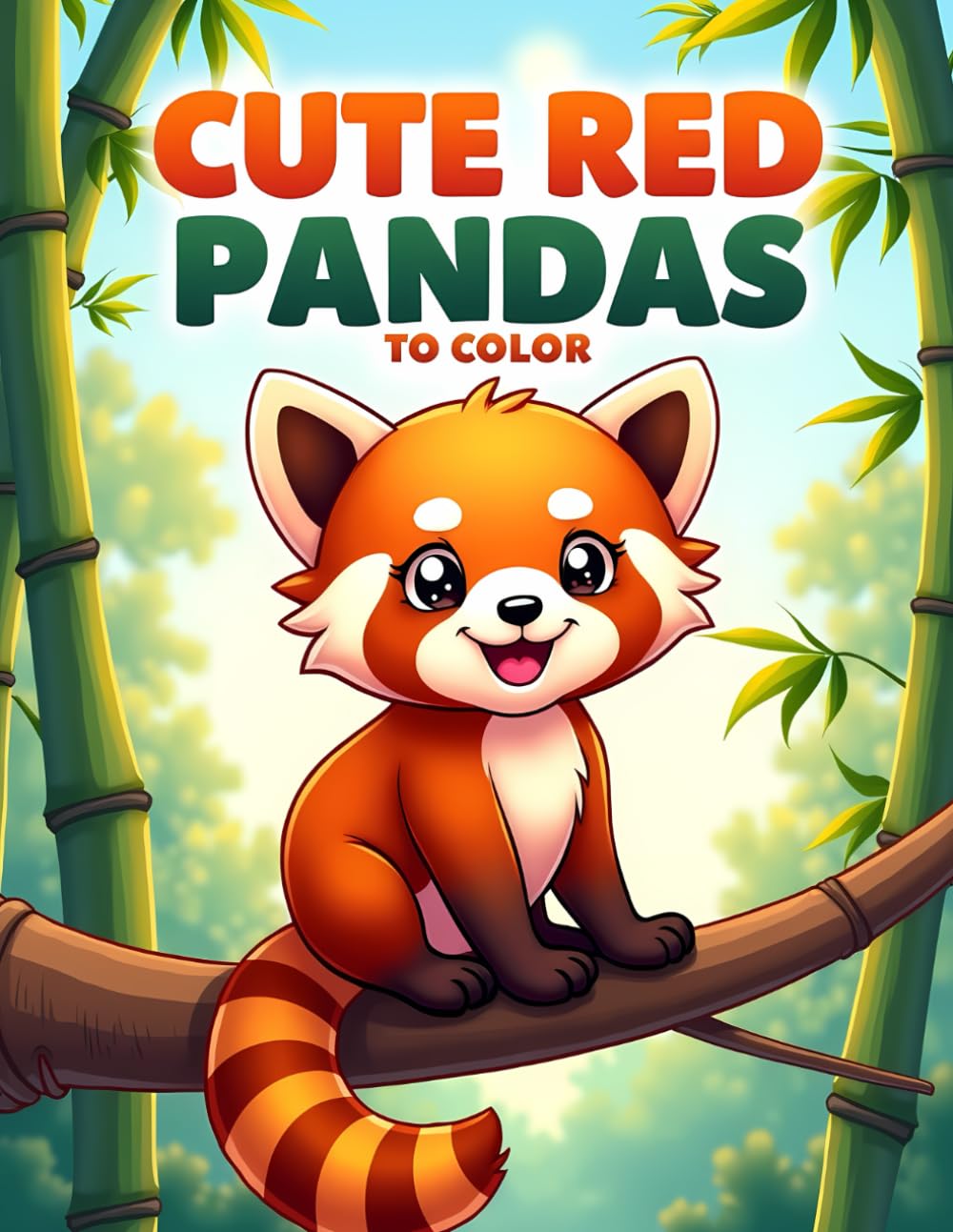 Cute Red Pandas to Color: A Fun and Adorable Coloring Book with Sweet Red Panda Illustrations for Kids
