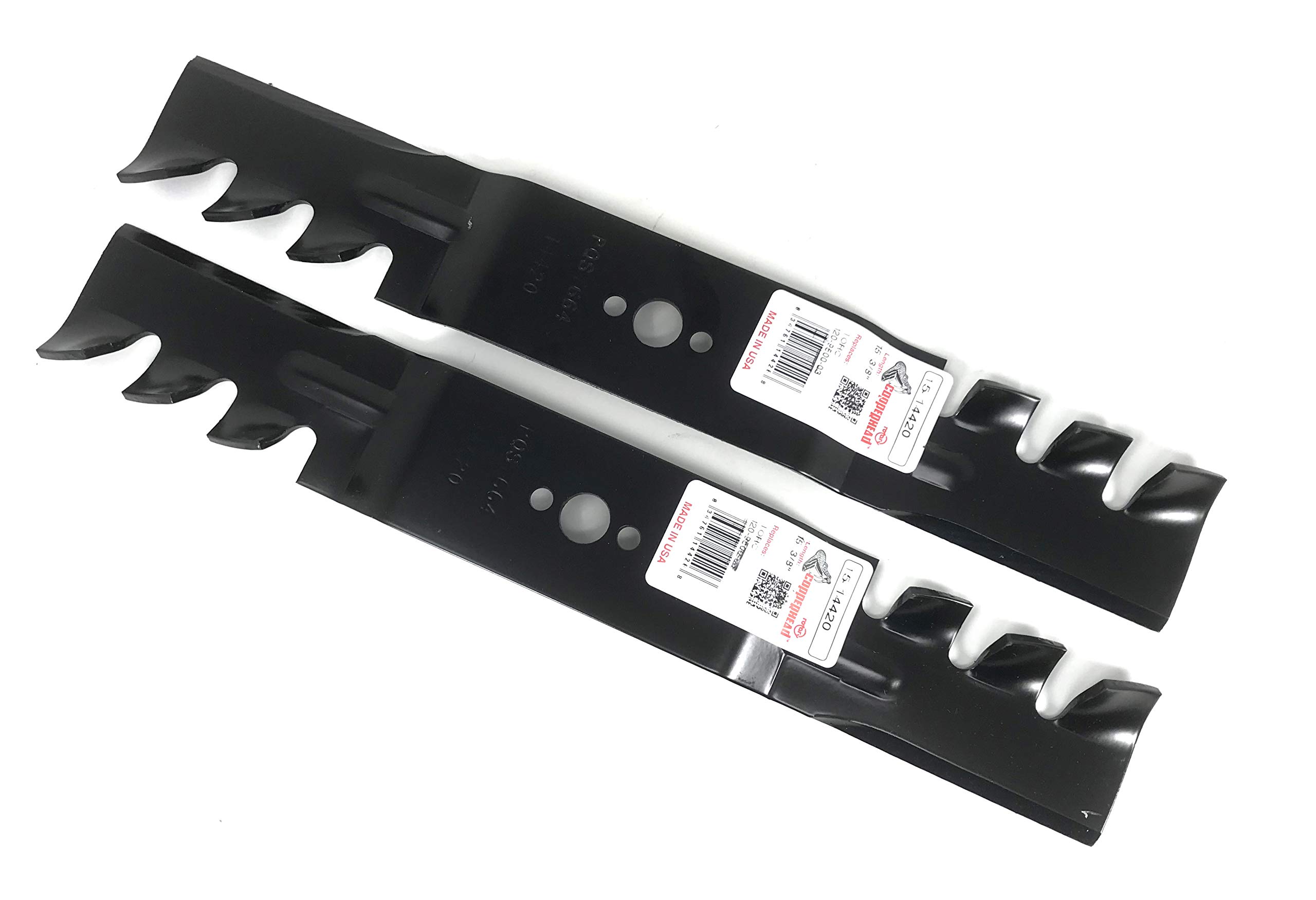 Rotary 14420 - Cuchillas para cortacésped (2 Unidades)