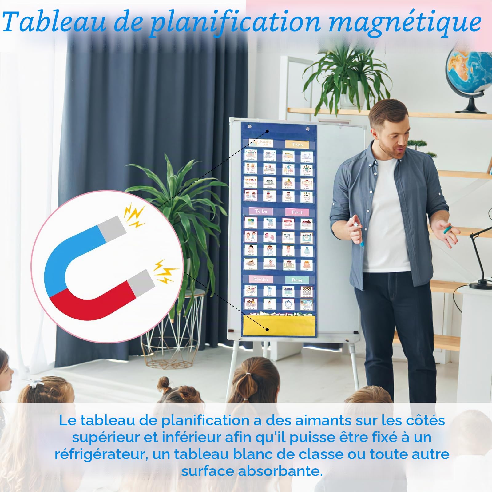 Calendrier visuel Autisme | Board PECS pour enfants | Tableau des routines ABA | Horaire quotidien pour les tout-petits | Communication orthophonique | Aide visuelle pour le TDAH - France