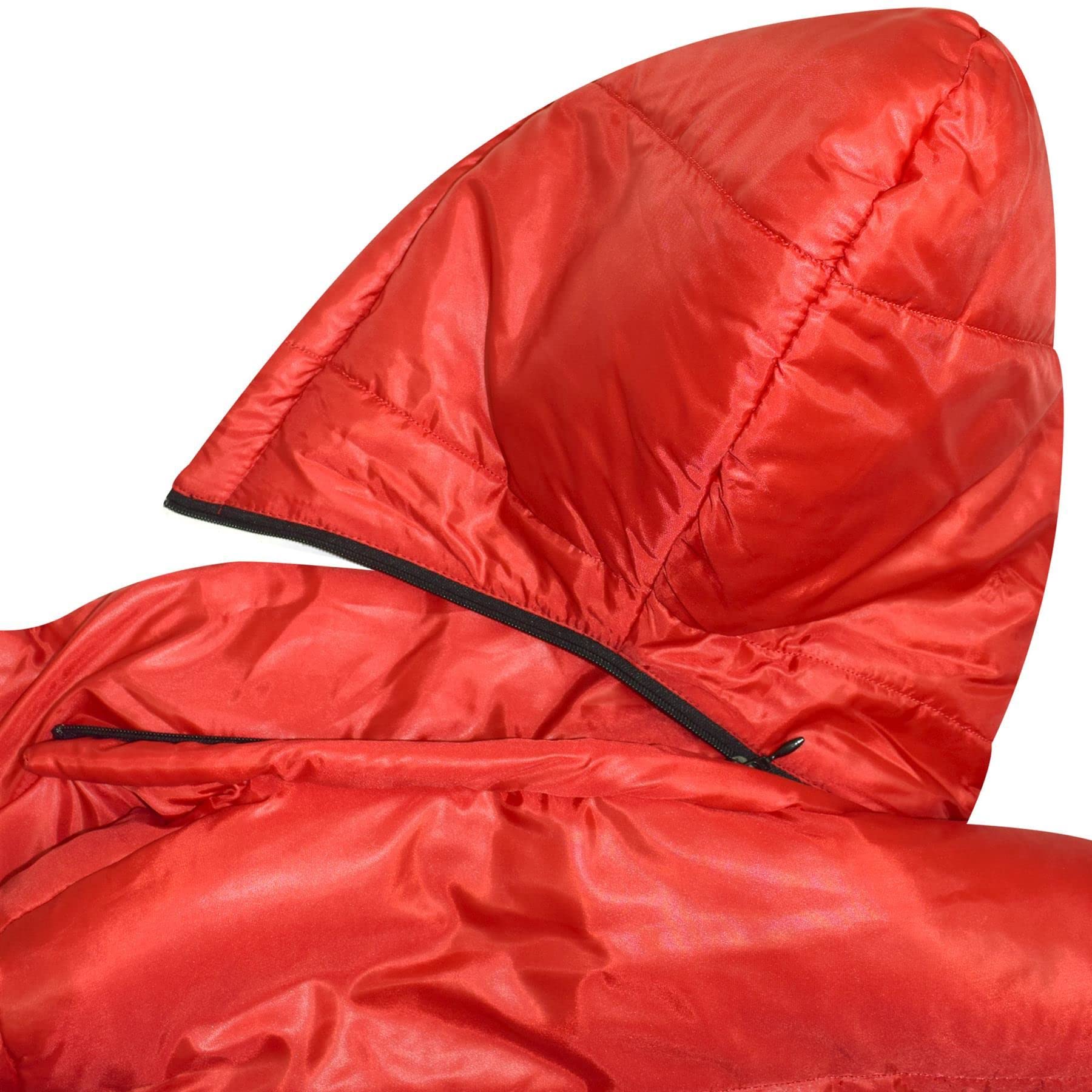 A2Z 4 Kids Dziewczyny Chłopcy Kurtka Dwustronna, Krótka, Z Kapturem, Wyściełana Podszewką Kurtki Puchowe - Reversible Jacket 492 Red 7-8.