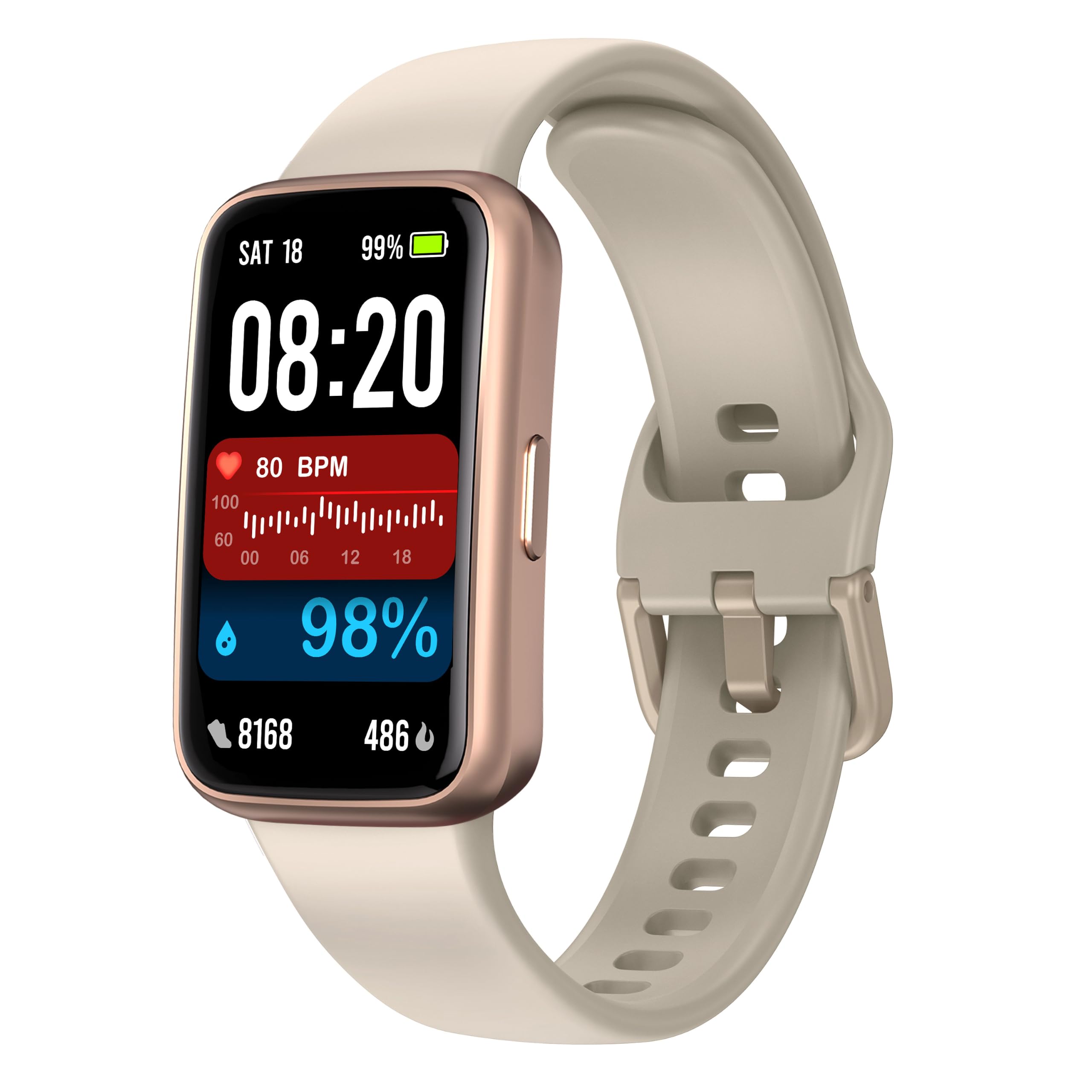 Enfit Fitness Tracker Smart Watch 1.47" Screen Heart Rate Sleep Monitor