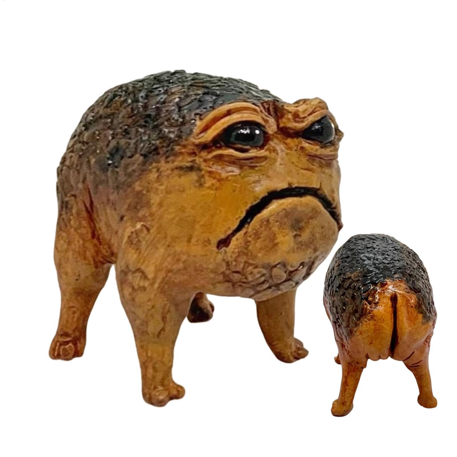 Liakyunf Ugly Toad Figure | Home Rain Frog Decor Sculpture,Resin Fun Novelty Unique Garden Yard Art Statues For Gardens, Patios And Lawns