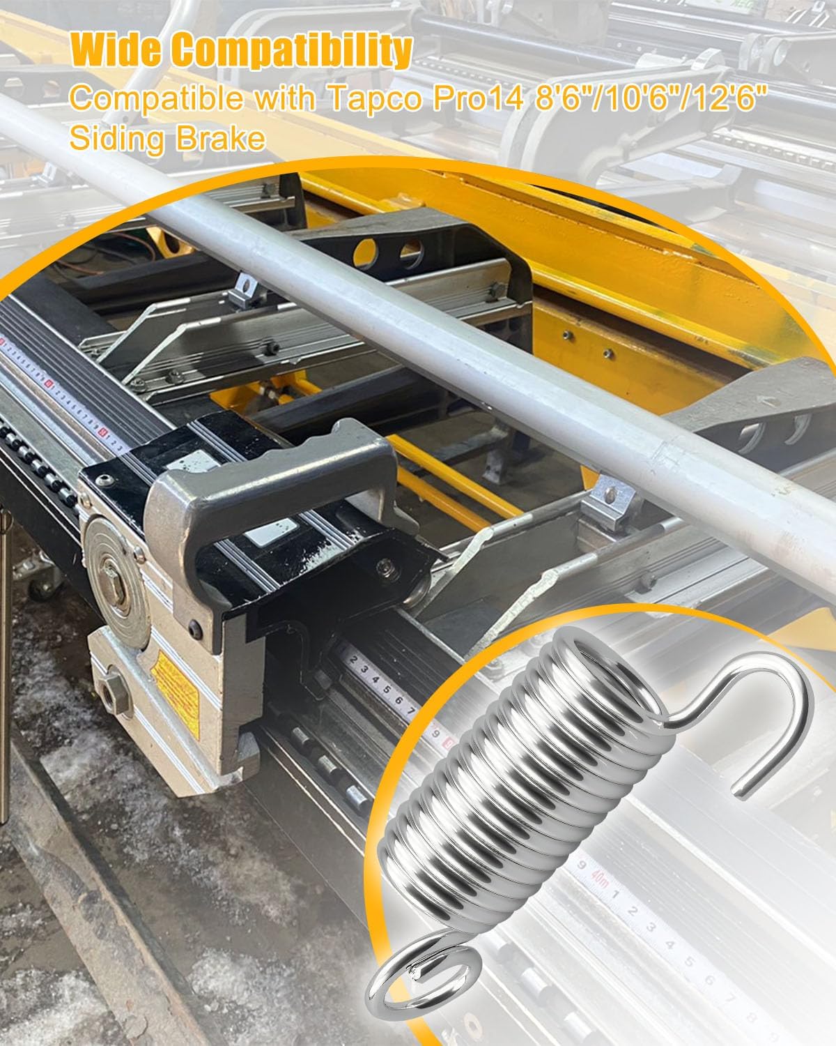Pivot Spring Kit Compatible with Tapco Pro14 8'6"/10'6"/12'6" Siding Brake Replacement Parts Replace 11417