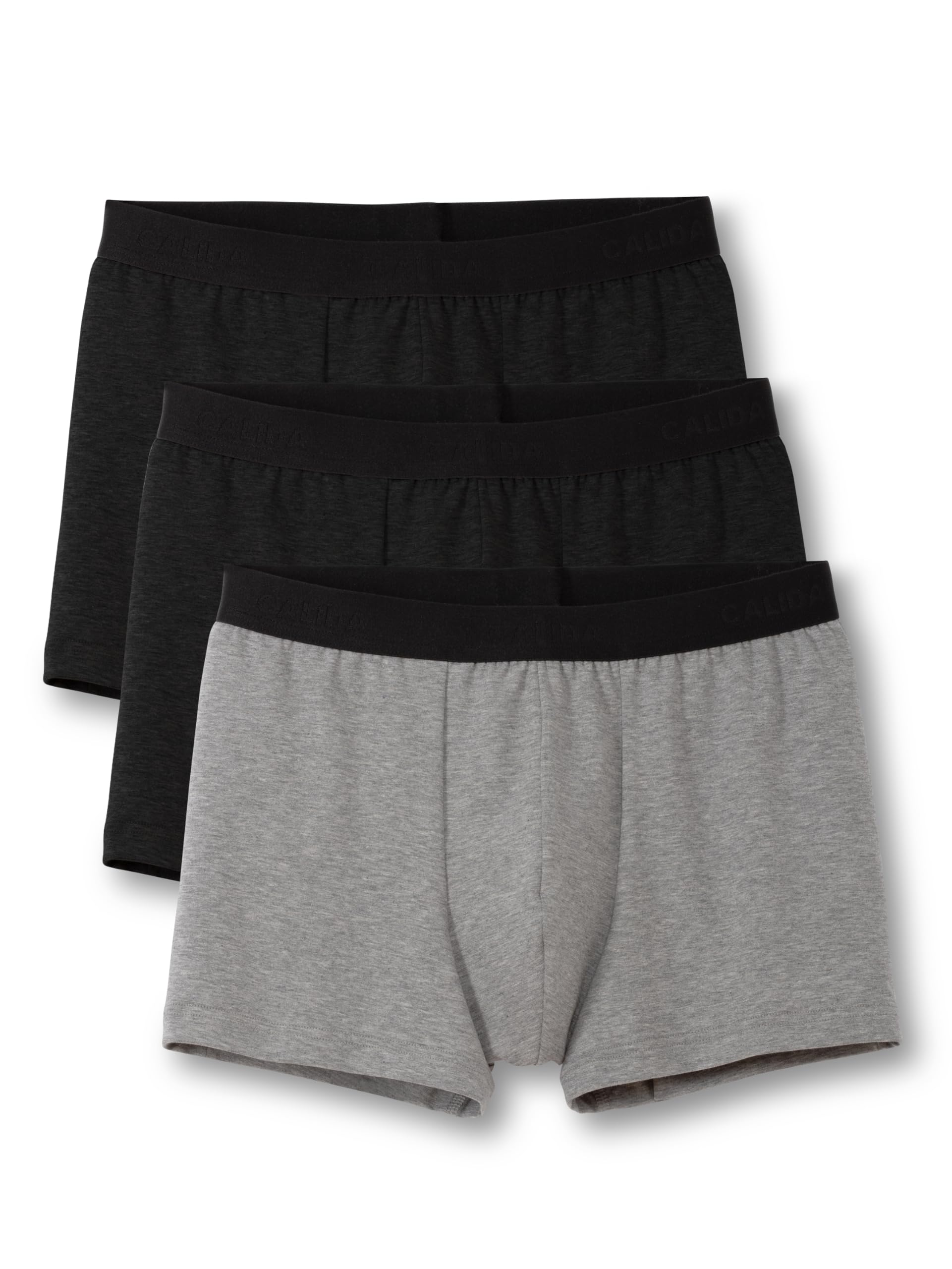 CALIDA Mens Natural Benefit Boxer Shorts - Jet Black, Standard