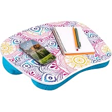 LAPGEAR MyStyle Portable Lap Desk with Cushion - Mandala - Fits up to 15.6 Inch Laptops - Style No. 45327