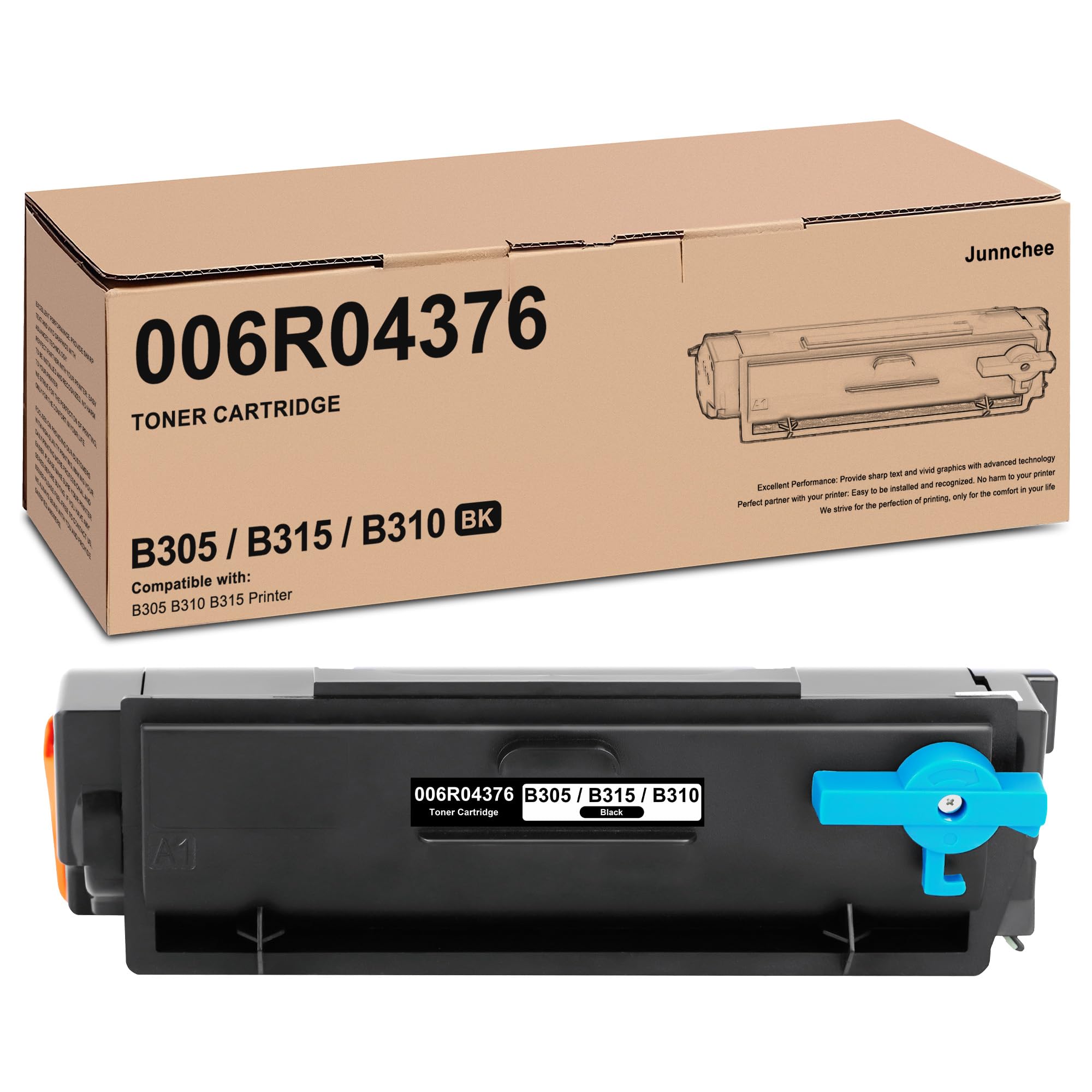 Junnchee B305 B315 B310 Black Extra High Capacity Toner Cartridge 006R04376 Replacement for Xerox B305 B310 B315 Toner Printer (1-Pack)