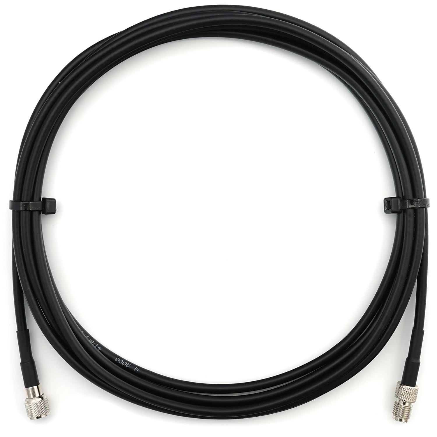 Mini UHF Male to Mini UHF Female CB Extension Cable 10m / 32.8ft Jumper Coax Low Loss RG58 RF Black Coaxial Aerial Cable