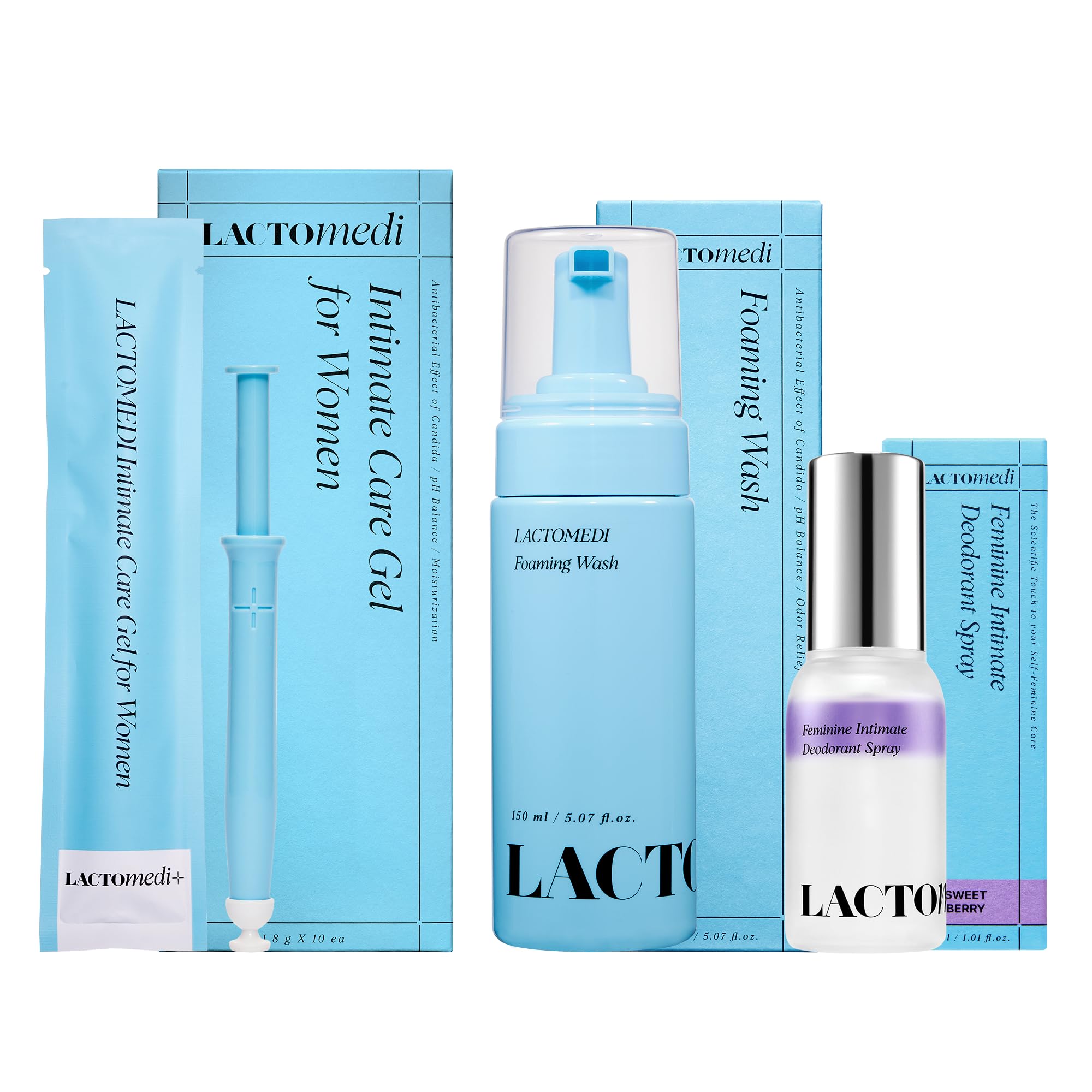 LACTOMEDI Pure Scent Trio Intimate Care Gel 10pcs Sweet Berry