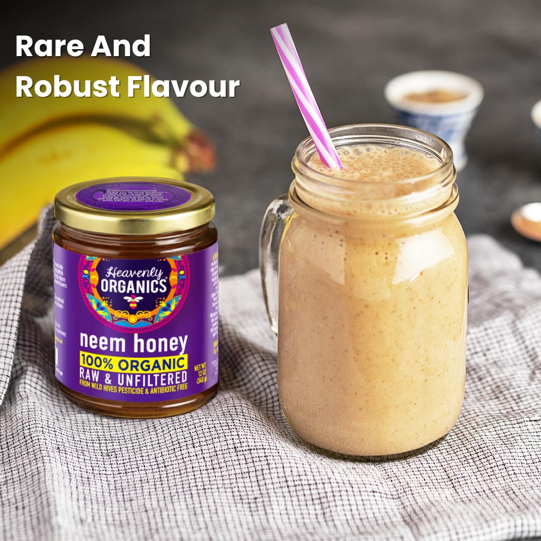 Amazon.com : Heavenly Organics Raw Neem Honey, (Pack of 3, 12 oz
