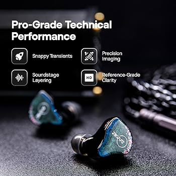 Linsoul ZiiGaat Luna 6BA HiFi in Ear Monitor, Studio Monitor