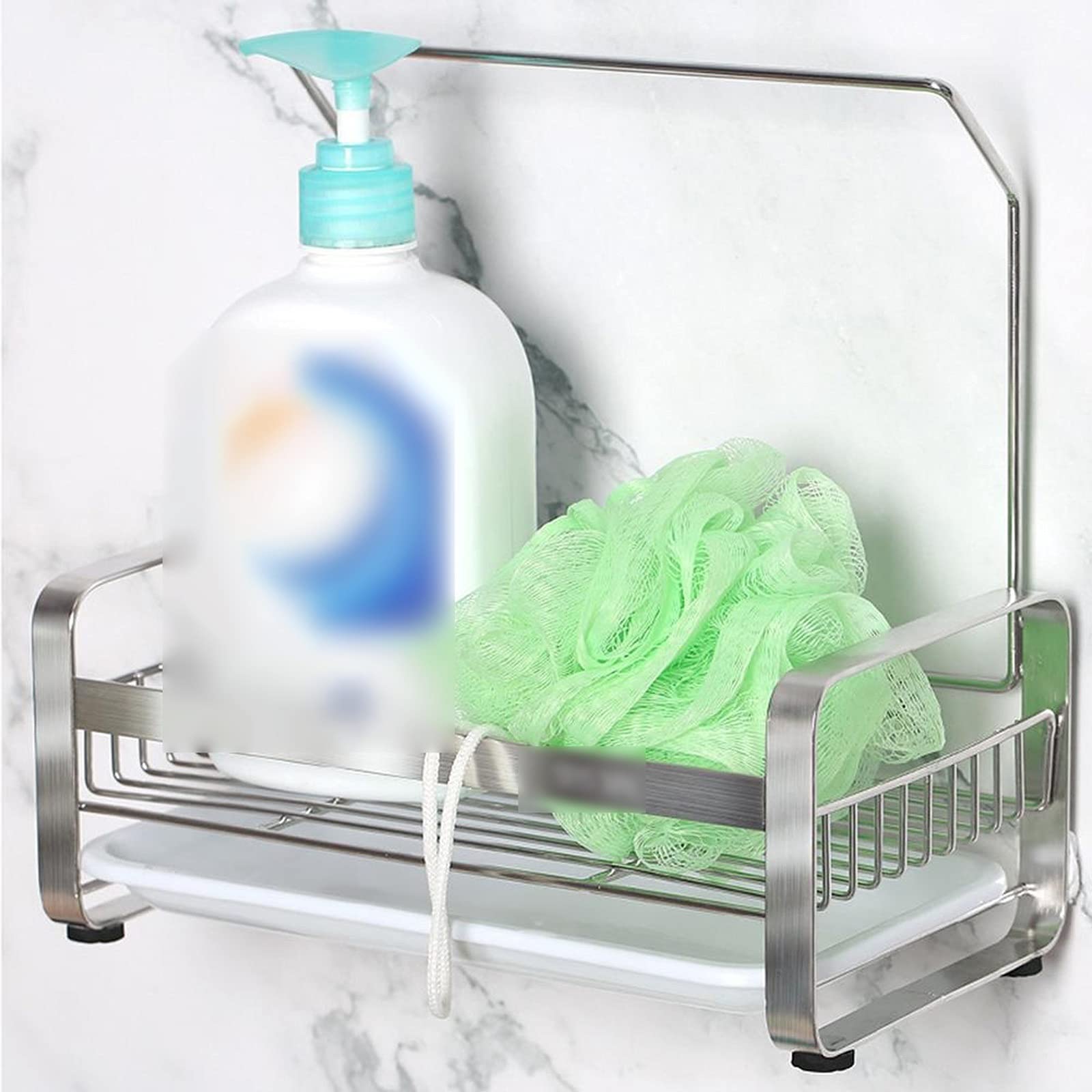 Spugna Di Acciaio Nero Porta Spugna Per Lavello Da Cucina, Organizer Per Lavello In Acciaio Inox 304 Scolapiatti Porta Sapone Supporto Regolabile Per Appendere 81237912 Spugna Acciaio