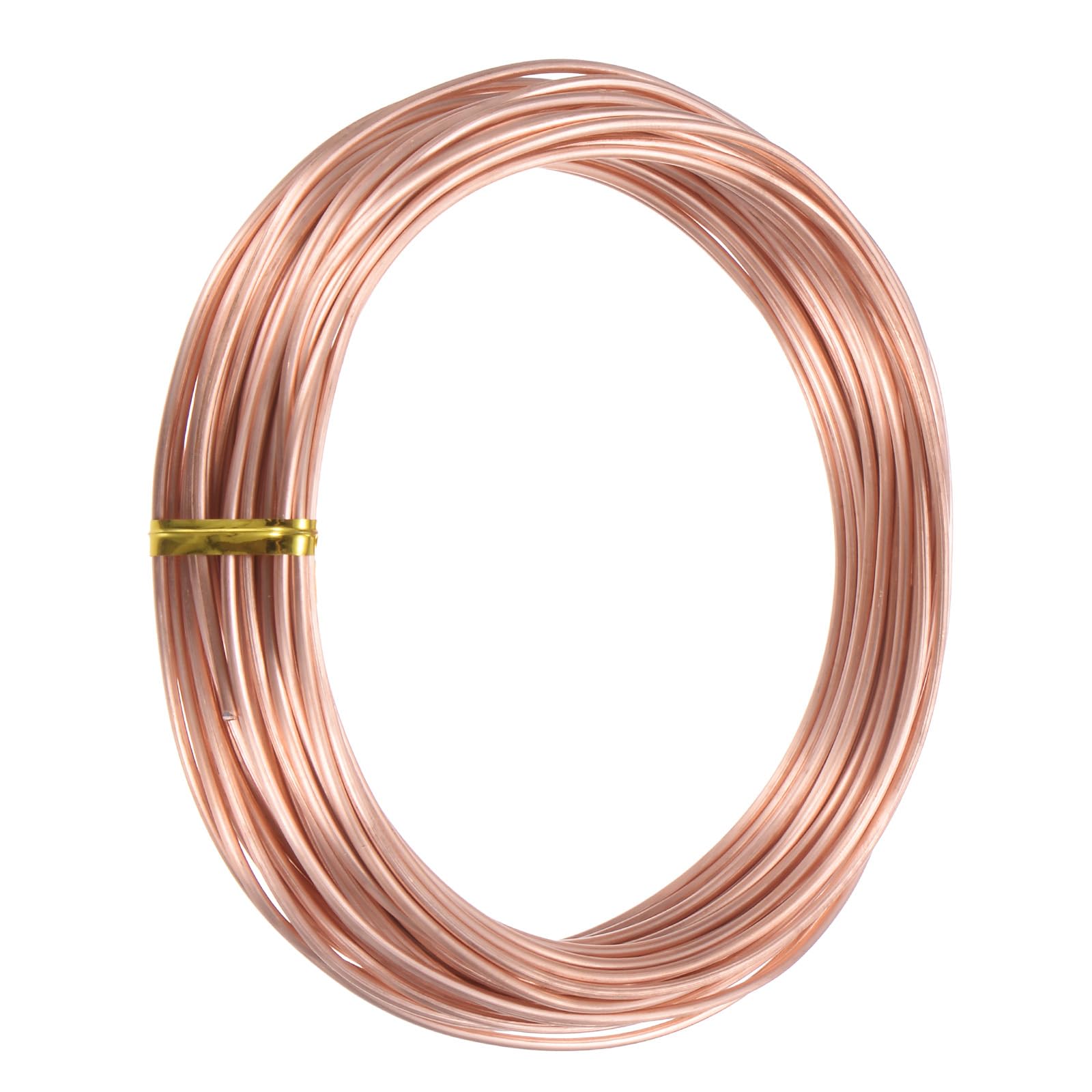M METERXITY 99.9% Soft Copper Wire, 15 Gauge 33FT Pure Copper Wire for DIY Crafting/Jewelry Making/Gardening Plant/Beading