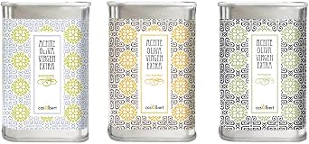 Casalbert Artisan Spanish Extra Virgin Olive Oil Gift Trio - Arbequina, Villalonga & Serrana - 3 x 200ml Culinary Selection