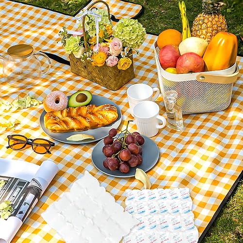 Miniatura 6 de Paquetes fríos de hielo seco para envío de alimentos congelados, paquete frío para bolsas de almuerzo, paquete de hielo frío de larga duración para
