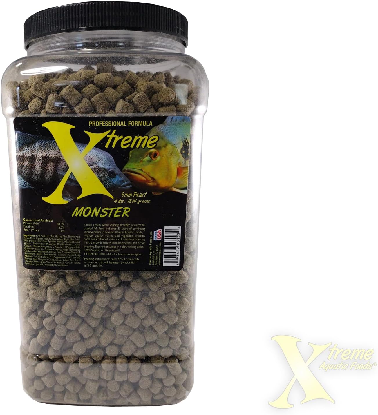 Xtreme Aquatic Foods 2153-G Monster Pellet Fish Food