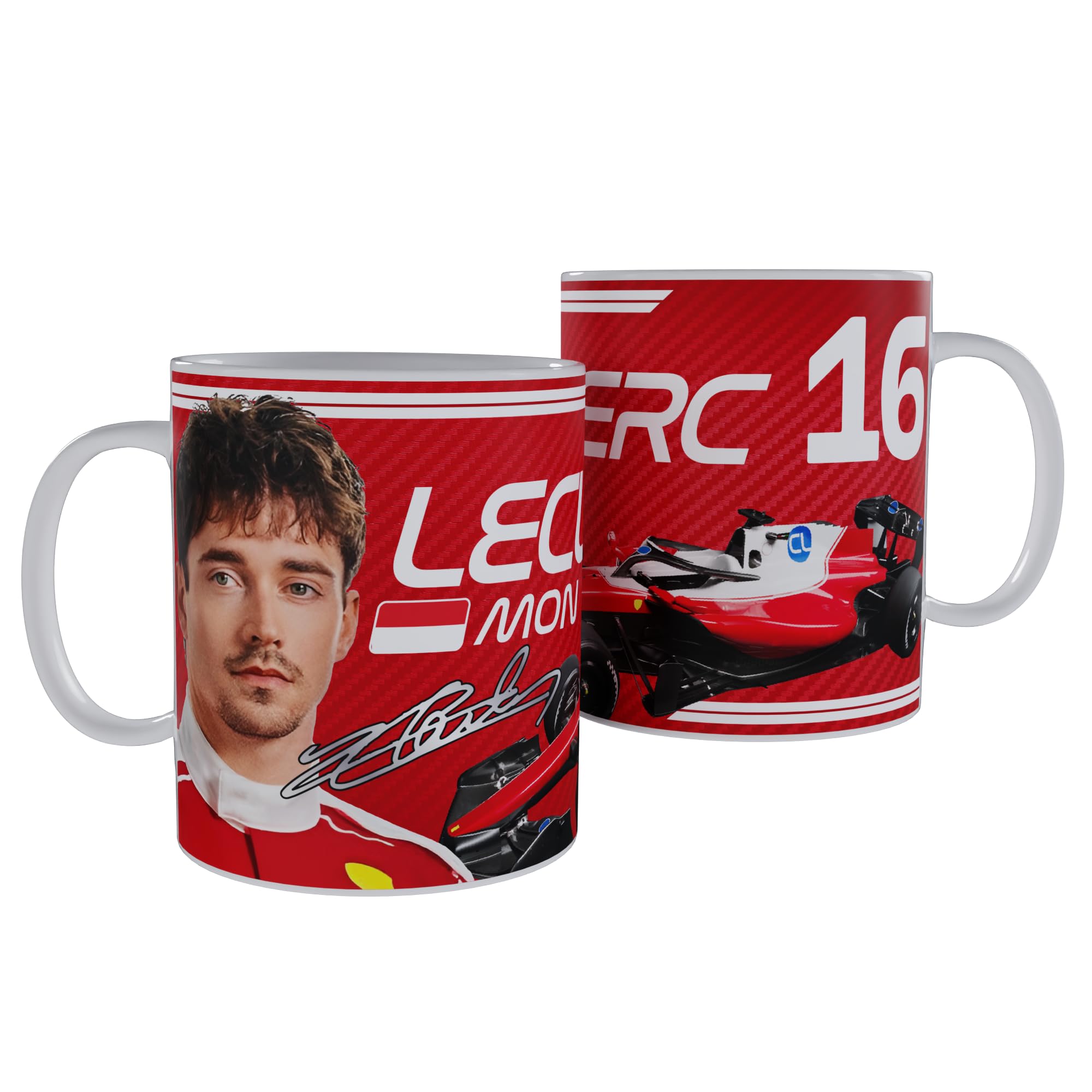 Partisan Leclerc Tazza in ceramica F1 325 ml Nero