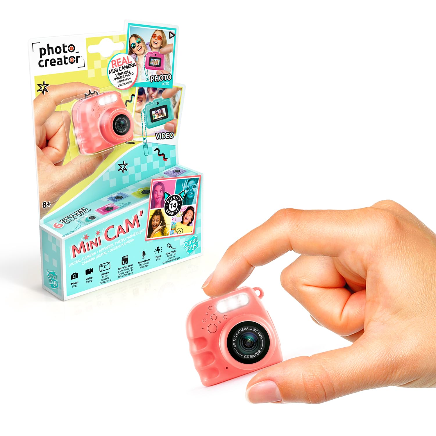 Canal Toys – Photo Creator – Digital Camera and Video Mini Cam' – Instant - with Keychain and 1GB SD Card Included – CLK 060