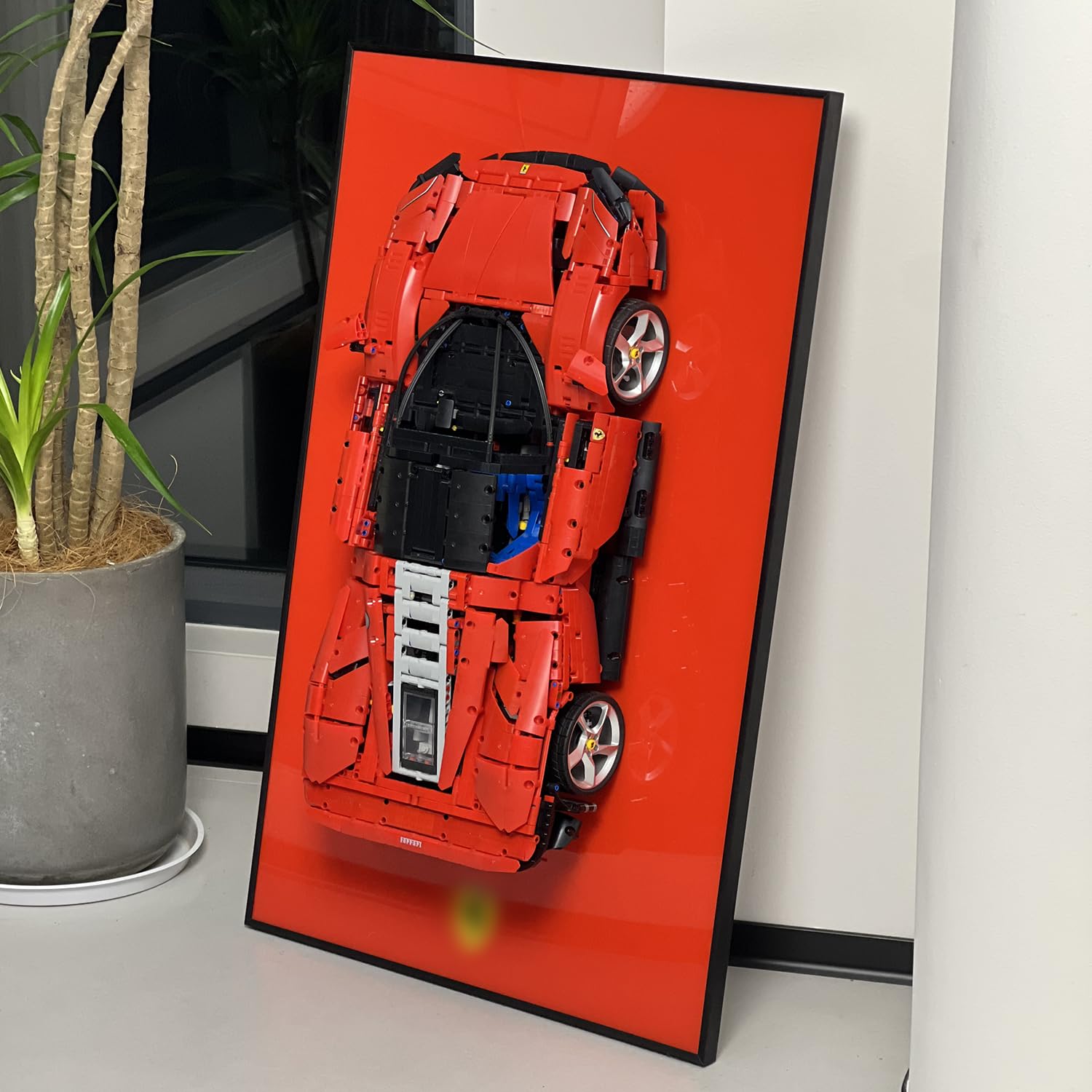 レゴ テクニック Ferrari SF24 F1対応 壁掛け フレーム ボード Amazon.com: iCUANUTY Display Wall Frame for Lego Technic