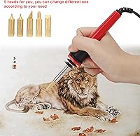 Vista 2 de BORDSTRACT Kit de combustión de madera, 7 piezas, herramienta de pirografía de madera, kit eléctrico de pluma de combustión de madera, kit