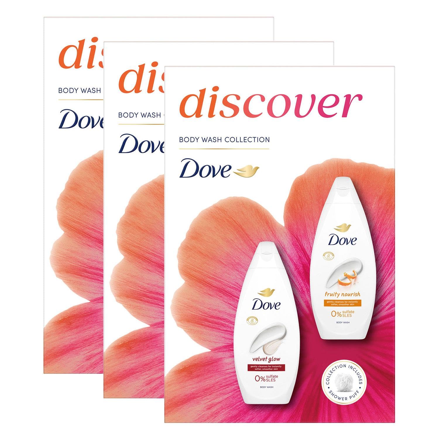 Dove Discover Duo Gift Set- Fruity Nourish & Silky Velvet Bodywash