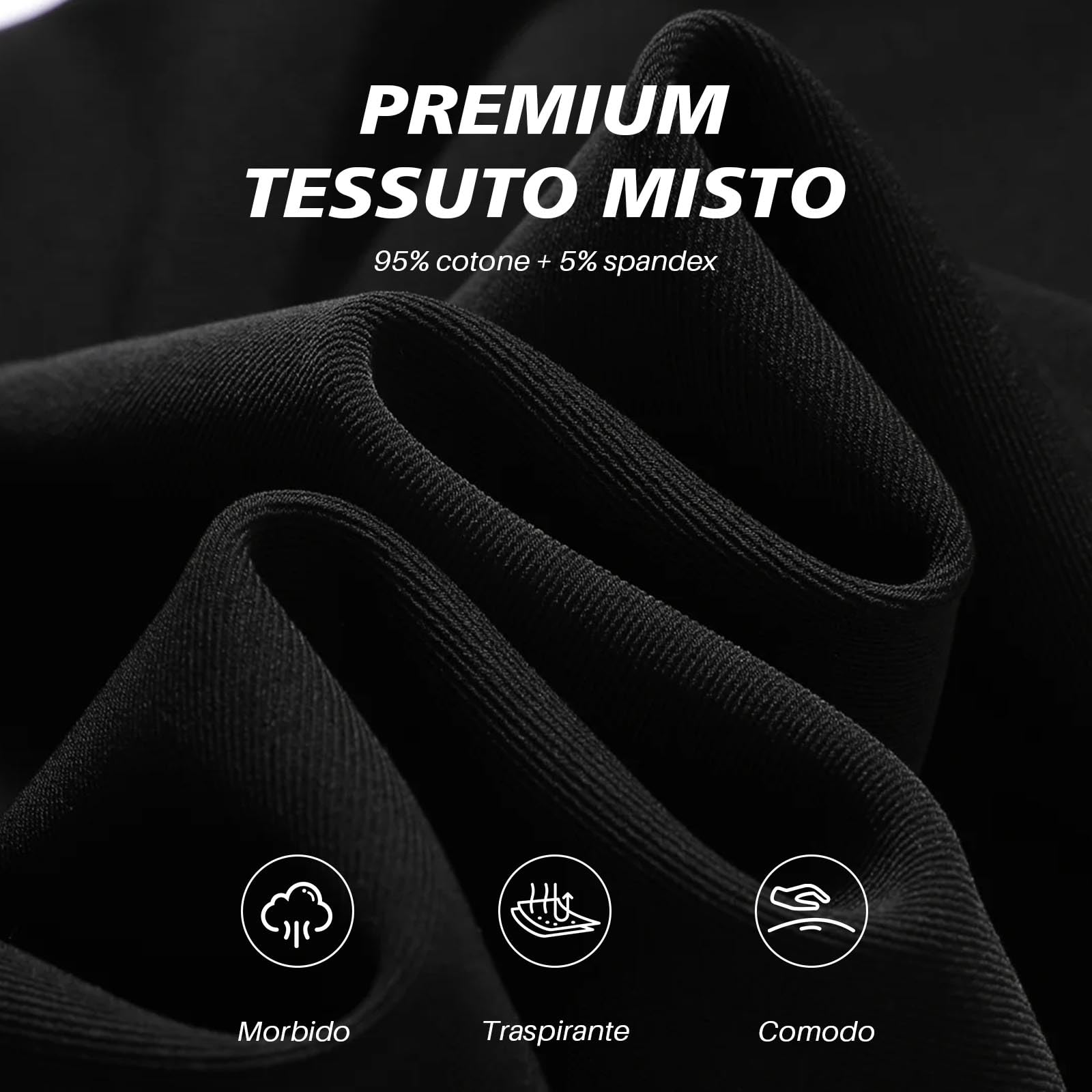PUTUO Boxer Uomo Taglie Forti: Boxer a Gamba Lunghi per Uomo in Cotone Intimo - Mutande con Apertura a Crotto Aumentato Ceinture Elasticizzatai Confortevoli e Traspiranti 4 Paia XL-5XL